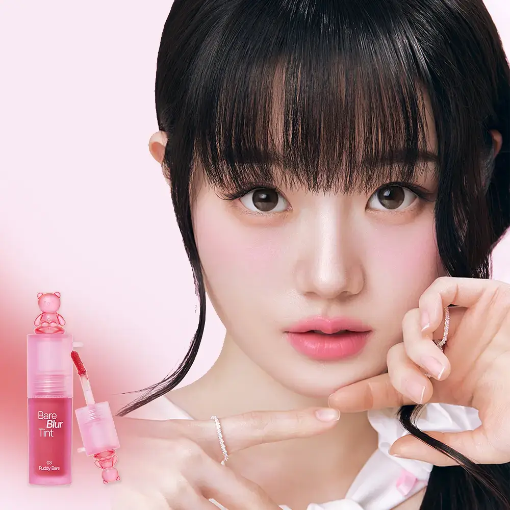 [베이스립/가벼운립/치크활용] 패션캣 베어블러 틴트 3g 5 colors